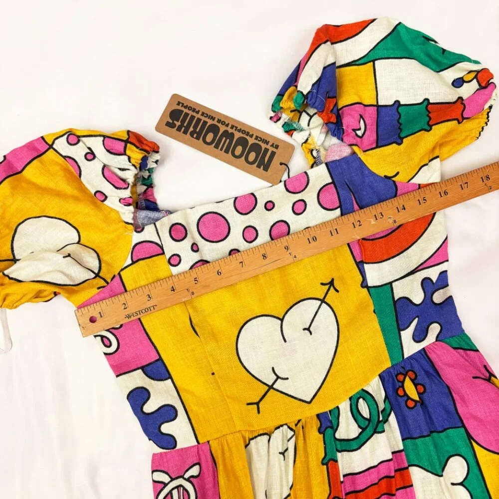 Nooworks Linen Princess Wormiverse dress size Medium NWT - Picture 5 of 8